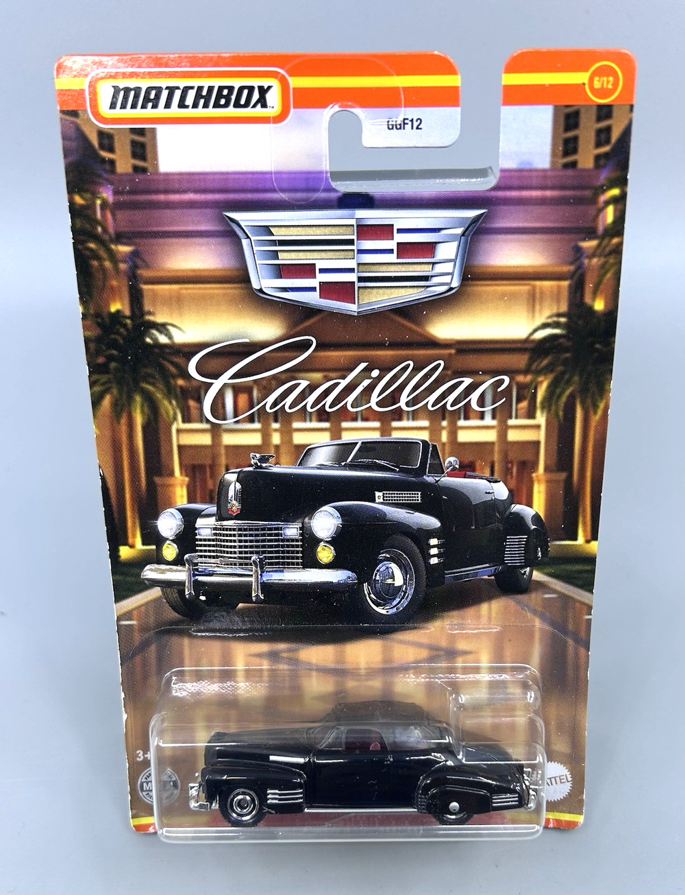 Matchbox 1941 CADDLLAC Series 62 Convertible Coupe Black 6/12 Diecast 1:64 NOC